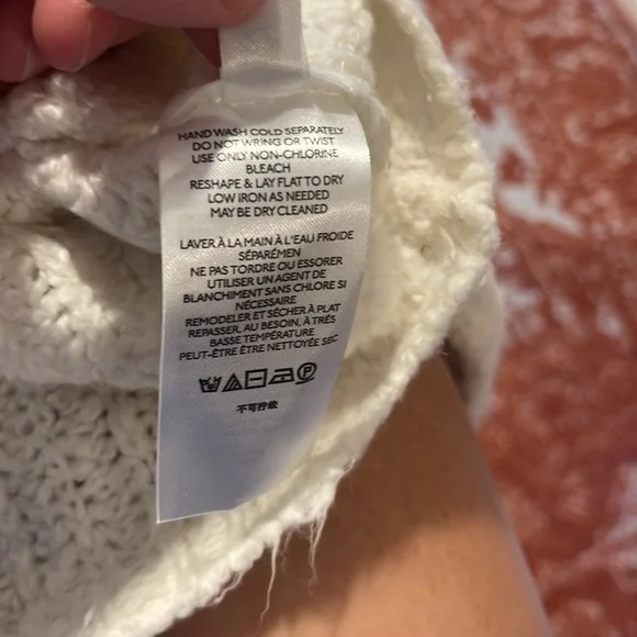 Urban outfitters out from under white knit cropped sweater, size small - Picture 7 of 7